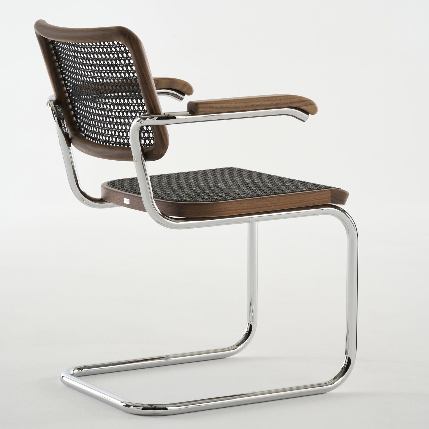 Thonet S 64 V Freischwinger Stuhl mit Armlehnen Sitz & Rücken Rohrgeflecht