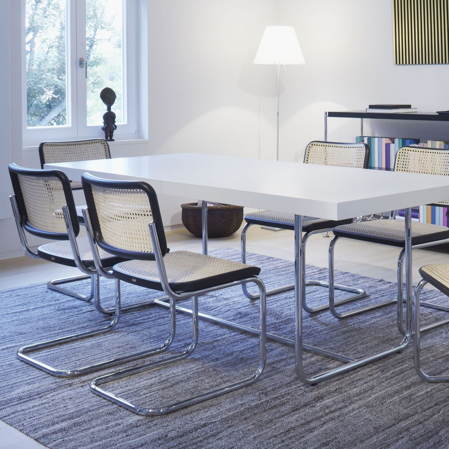 Thonet S 32 V Freischwinger Stuhl Sitz & Rücken Rohrgeflecht