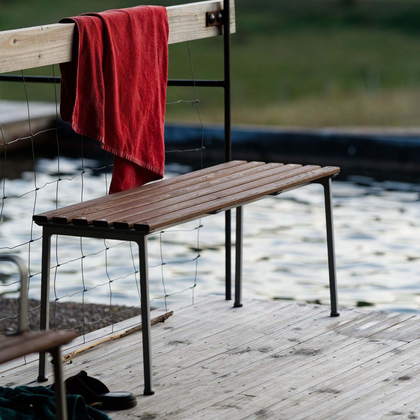 HAY Traverse Bench Outdoor Sitzbank Esche geölt / Aluminium