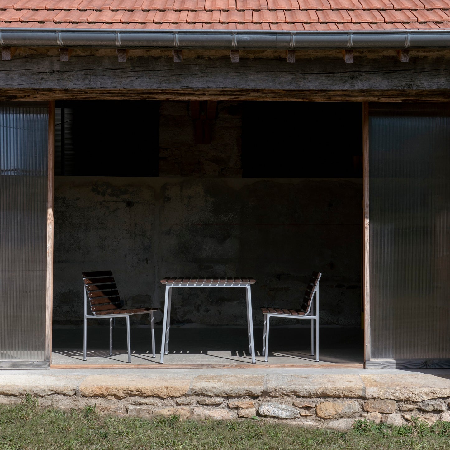 HAY Traverse Table Outdoor Tisch 140 x 83 cm Esche geölt / Aluminium