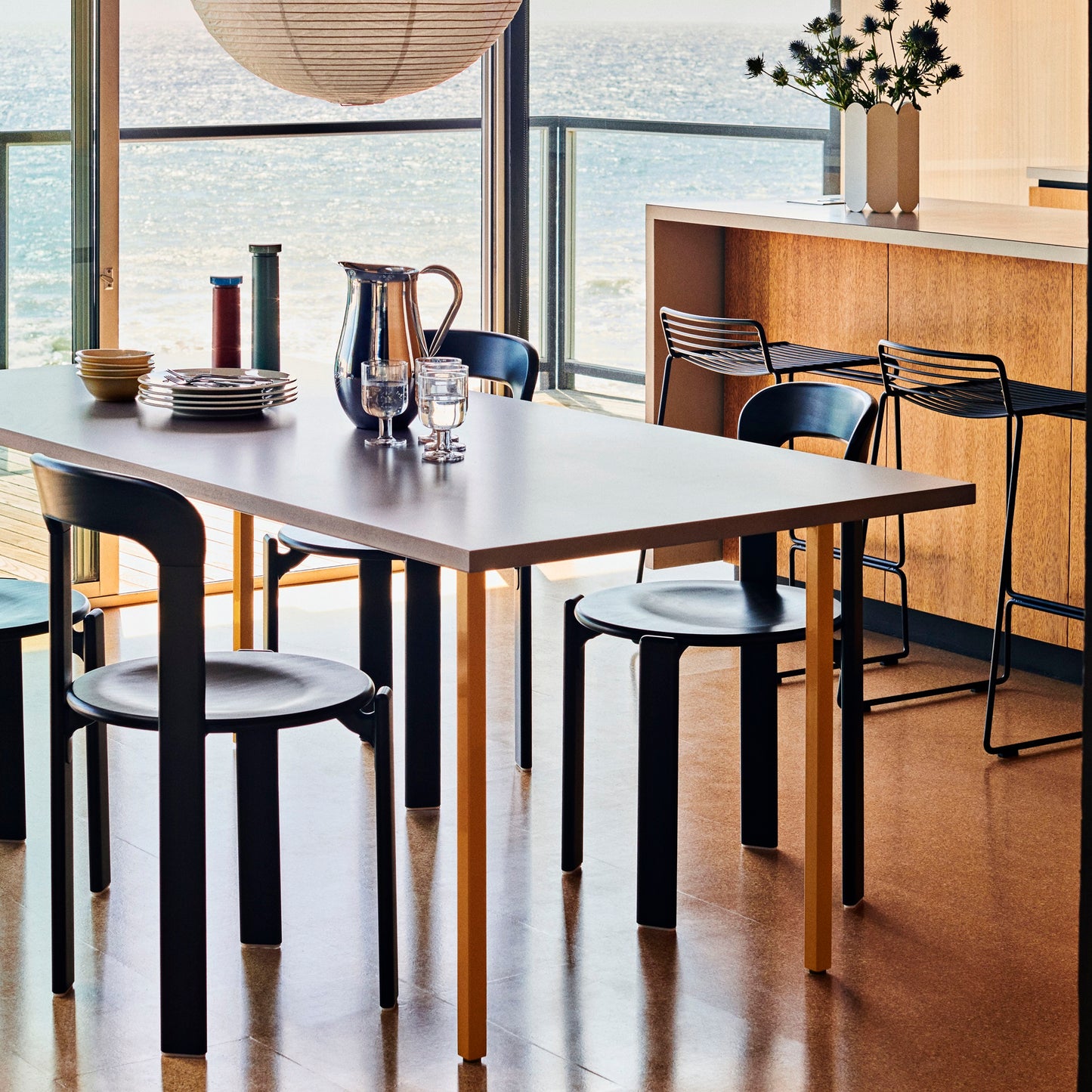 Hay Hee Bar Stool Barhocker Stahl In- & Outdoor 2er Set stapelbar