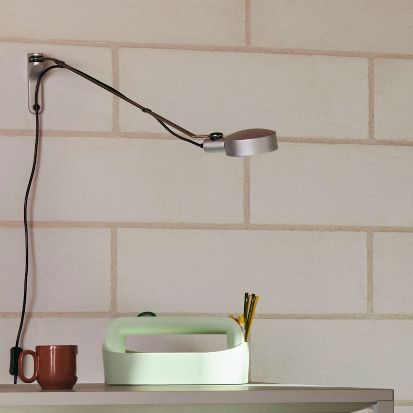 HAY Cupola Wall Lamp Wandleuchte Aluminium silber klar eloxiert