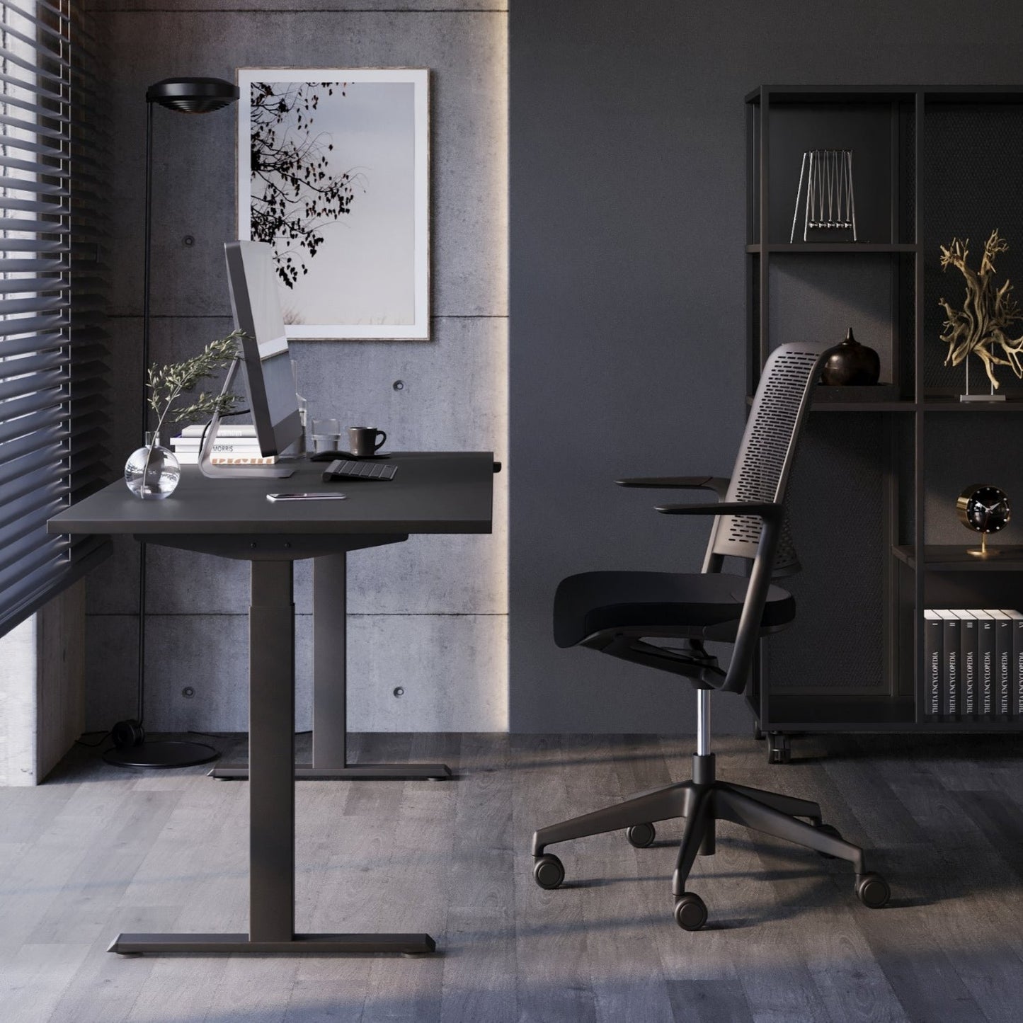 Nowy Styl eComo Schreibtischgestell elektrisch höhenverstellbar schwarz