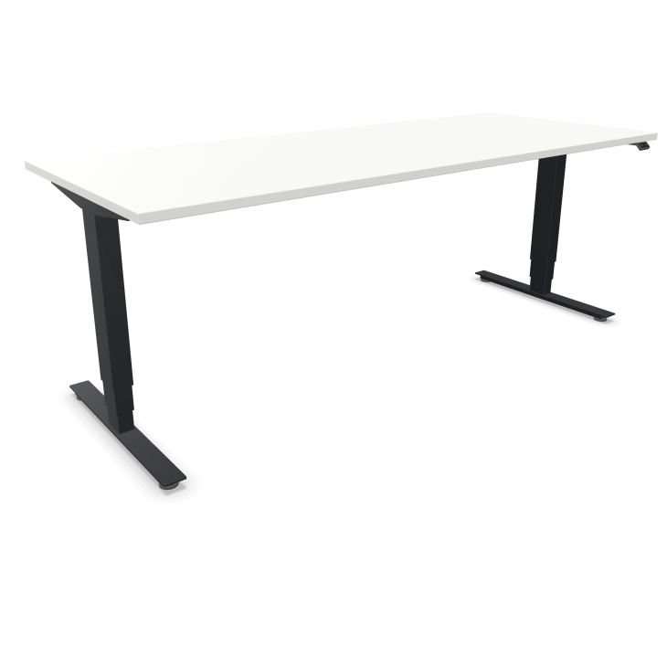 fm Steh-Sitztisch Move 2.0 Rechteckform 2000 x 800 mm (BxT)