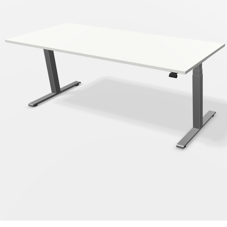 fm Schreibtisch Steh-Sitztisch fouraction Rechteckform 2000 x 800 mm (BxT)