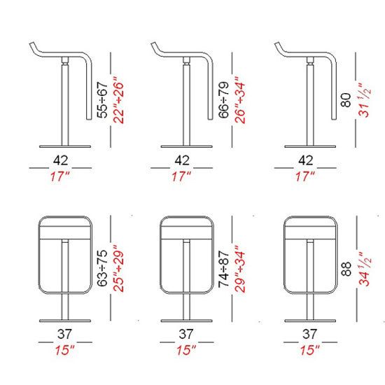 lapalma Barhocker lem S79H