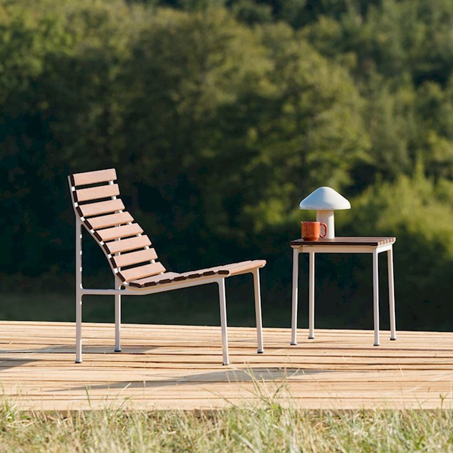 HAY Traverse Stool Outdoor Hocker Esche geölt / Aluminium