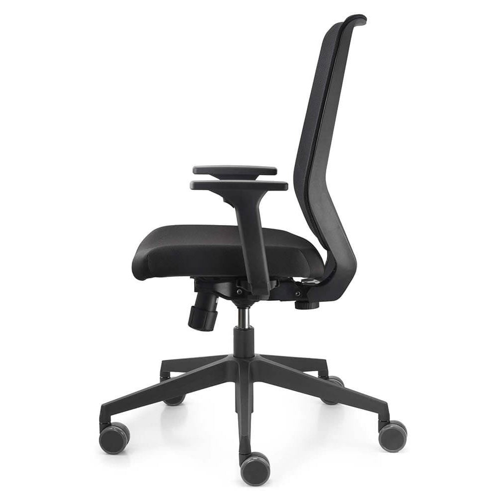Trendoffice to-sync work mesh Bürostuhl mit Netzrücken + Armlehnen schwarz