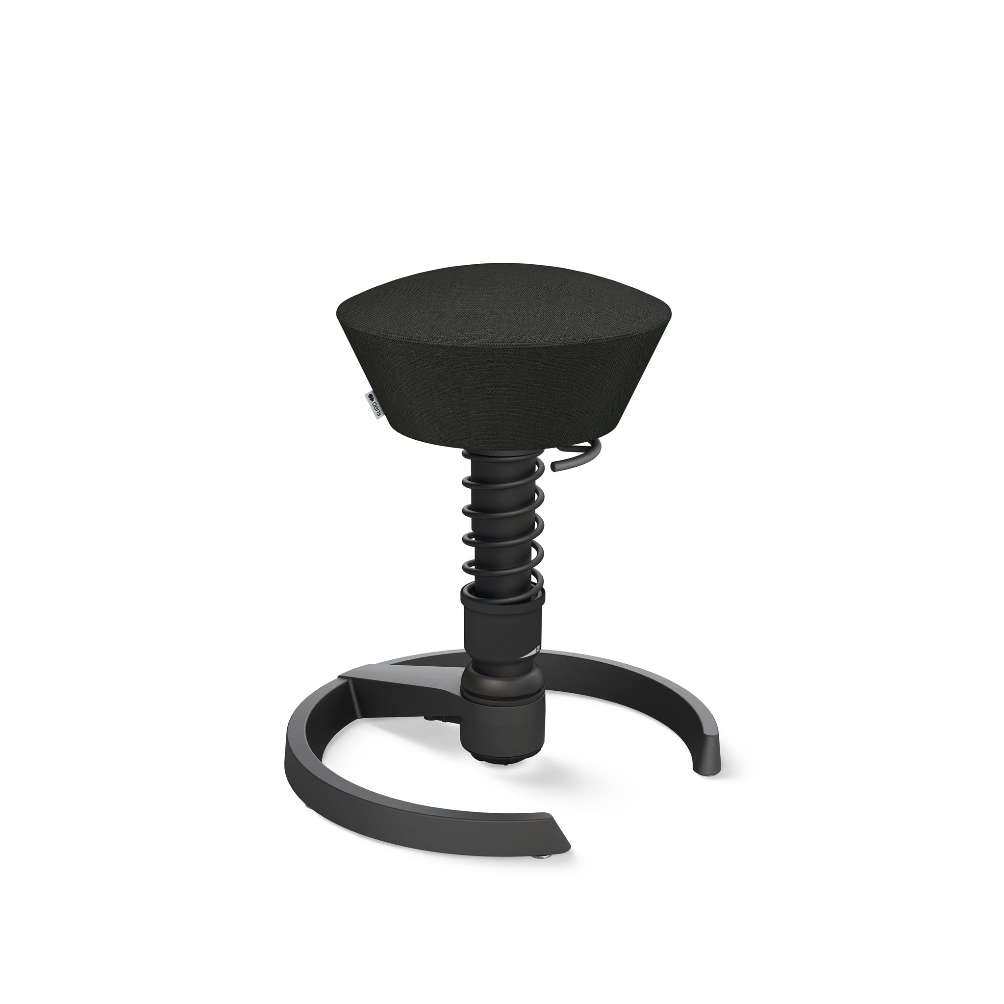 Aeris Swopper 3D Hocker Standard-Feder Gestell schwarz Bezug Wolle Capture