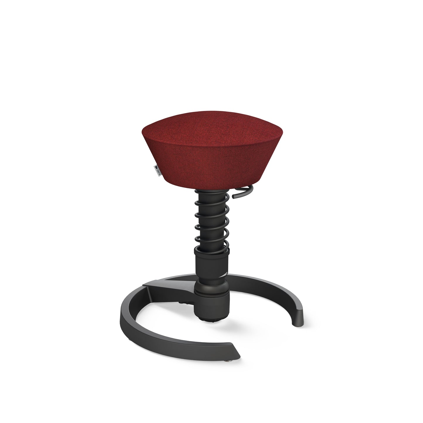 Aeris Swopper 3D Hocker Standard-Feder Gestell schwarz Bezug Wolle Capture