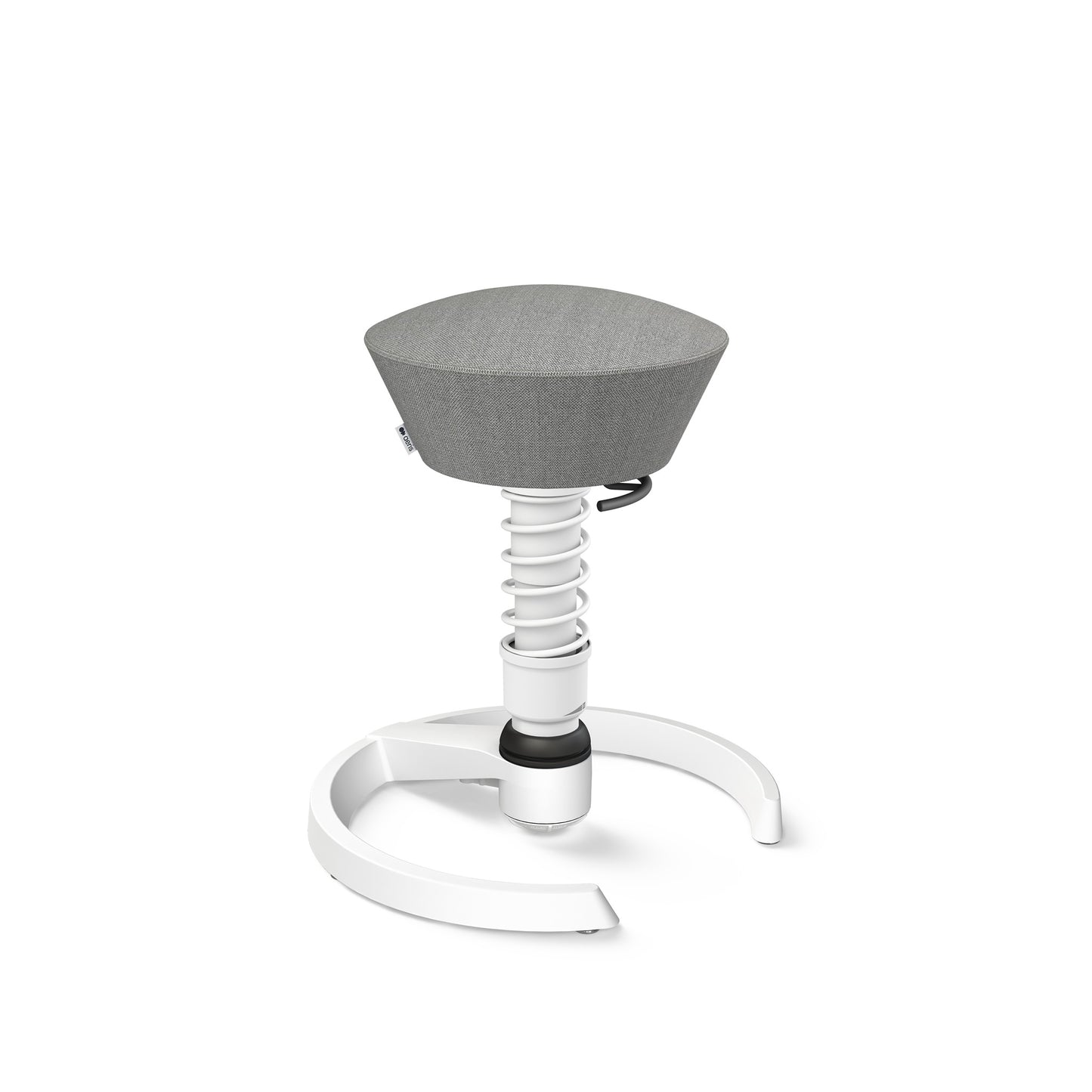 Aeris Swopper 3D Hocker Standard-Feder Gestell weiß Bezug Wolle Capture