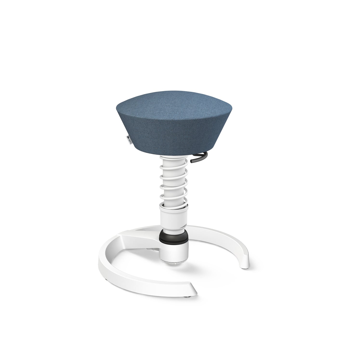 Aeris Swopper 3D Hocker Standard-Feder Gestell weiß Bezug Wolle Capture