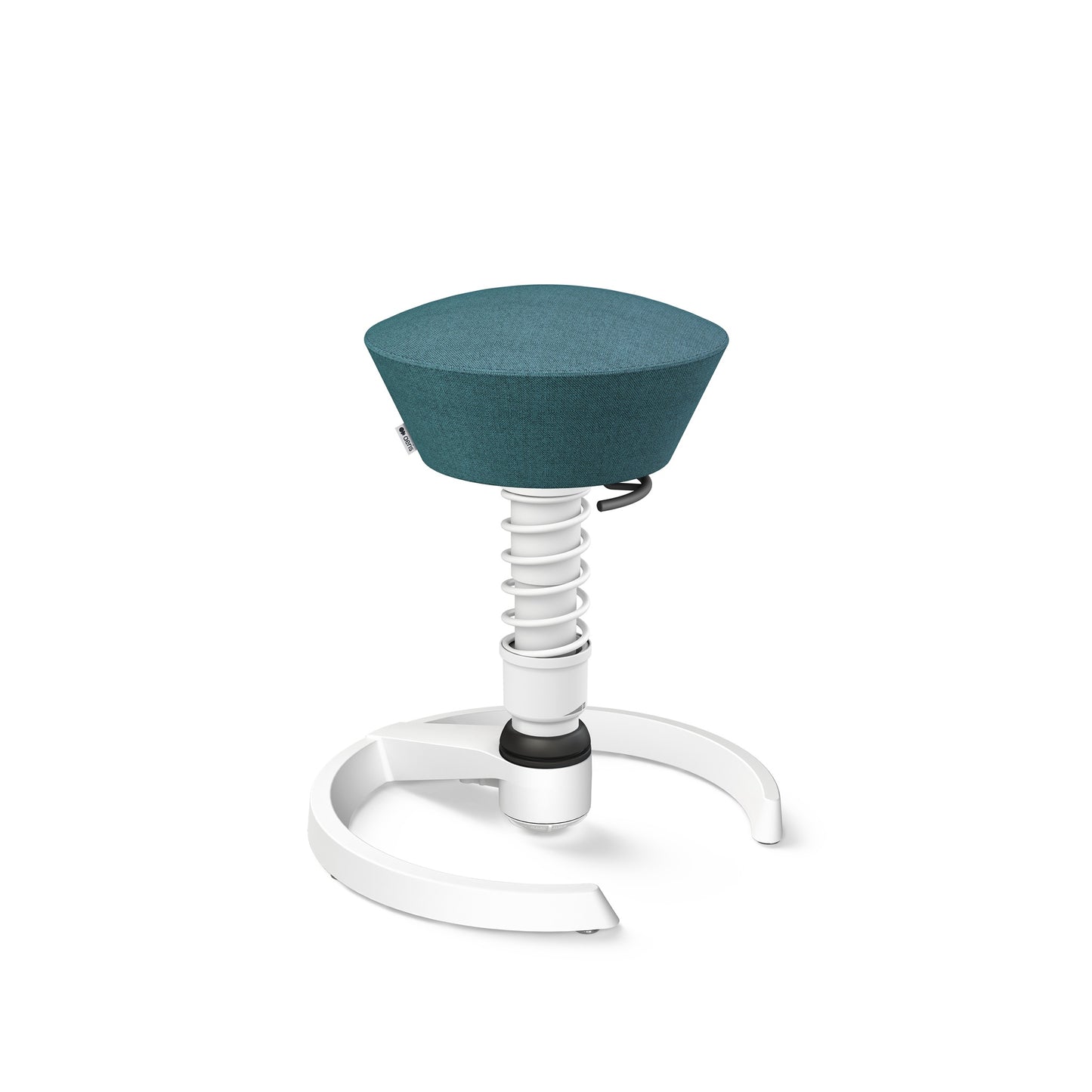 Aeris Swopper 3D Hocker Standard-Feder Gestell weiß Bezug Wolle Capture
