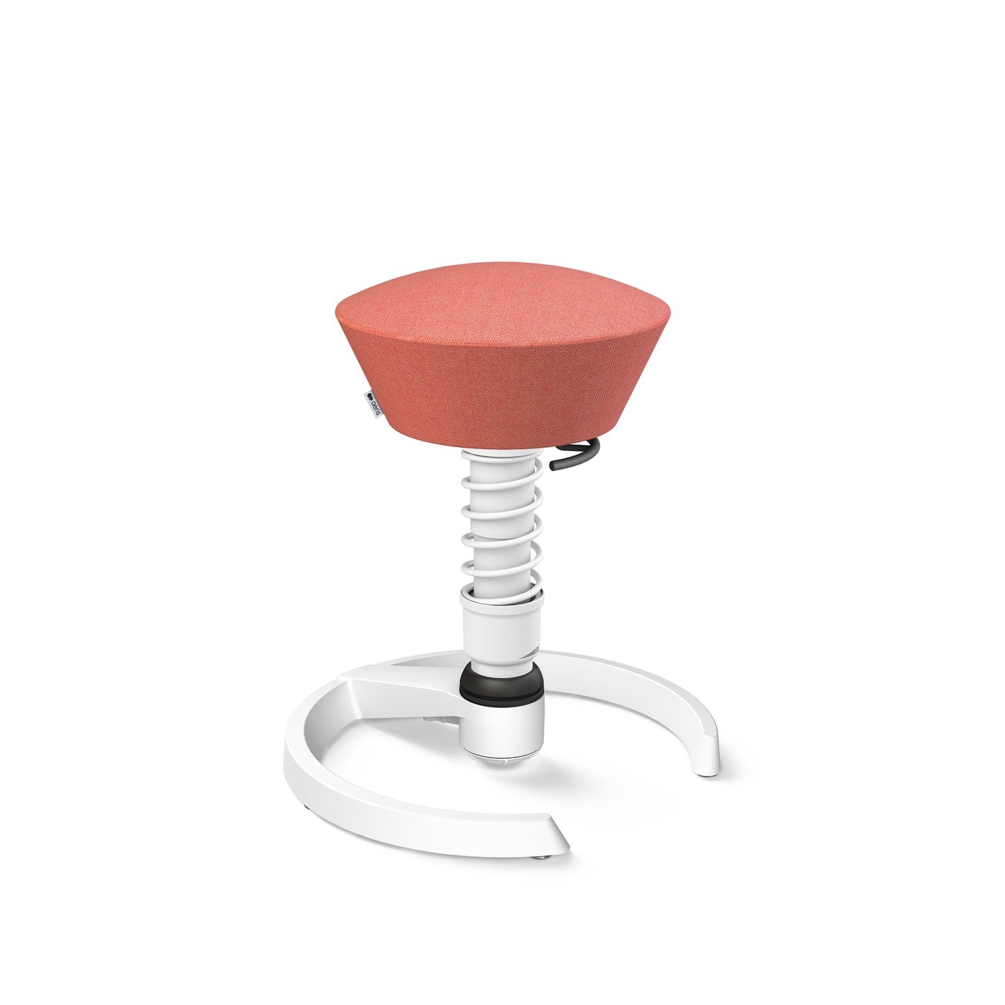 Aeris Swopper 3D Hocker Standard-Feder Gestell weiß Bezug Wolle Capture