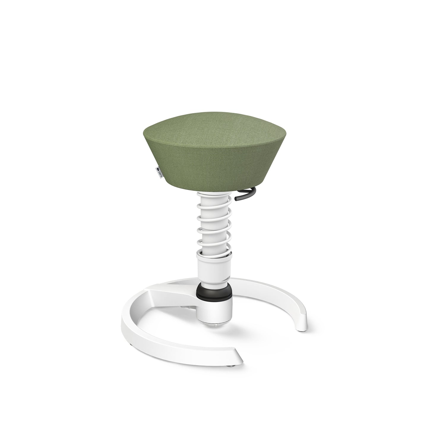 Aeris Swopper 3D Hocker Standard-Feder Gestell weiß Bezug Wolle Capture