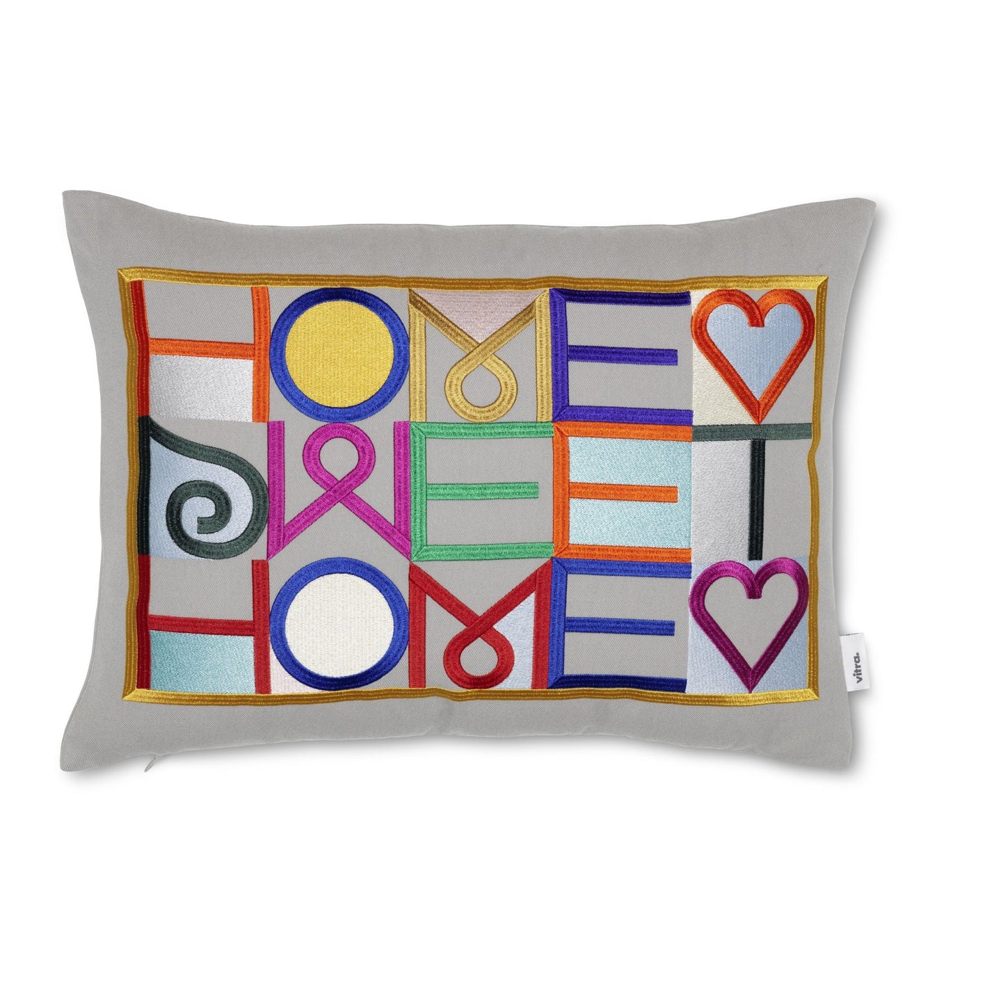 Vitra Embroidered Pillows Alexander Girard Designkissen 40 x 40/30cm bestickt