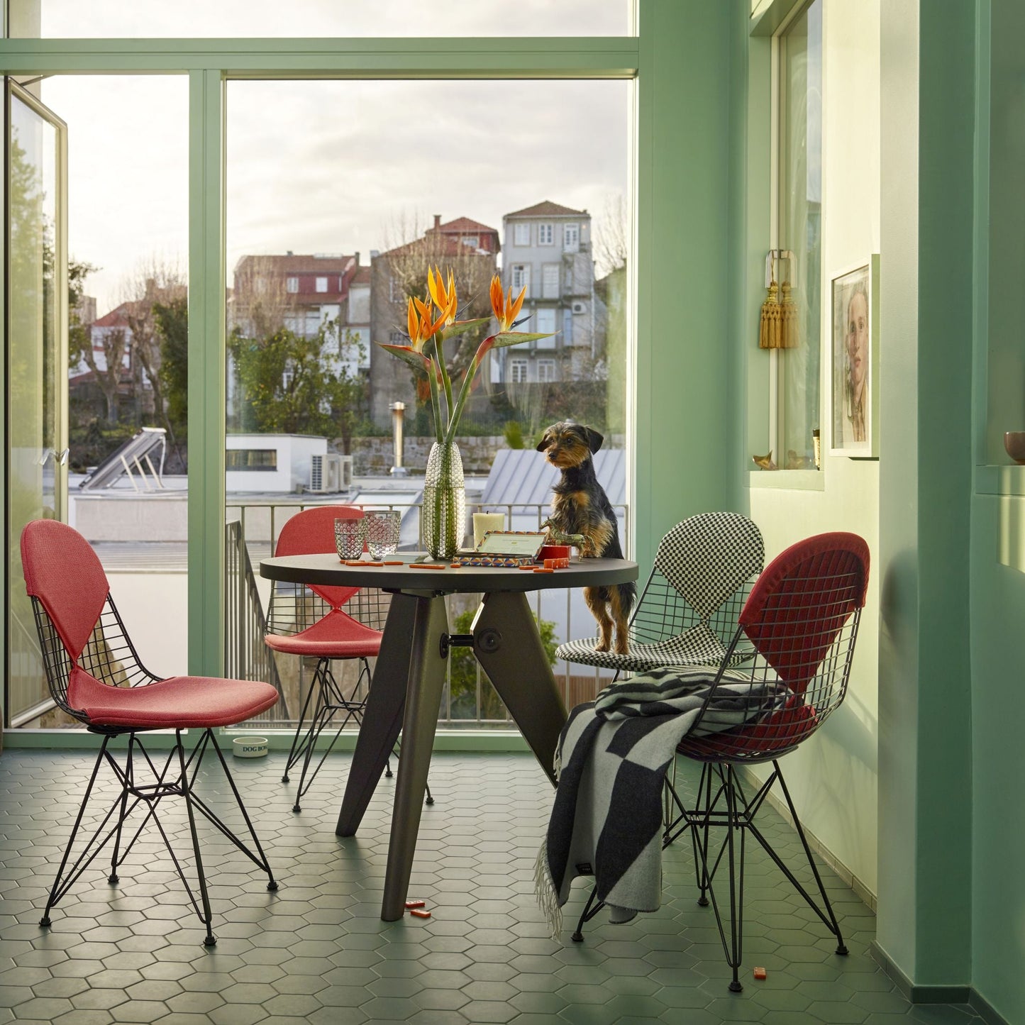 Vitra Guéridon Table runder Besprechungstisch / Esstisch Holz