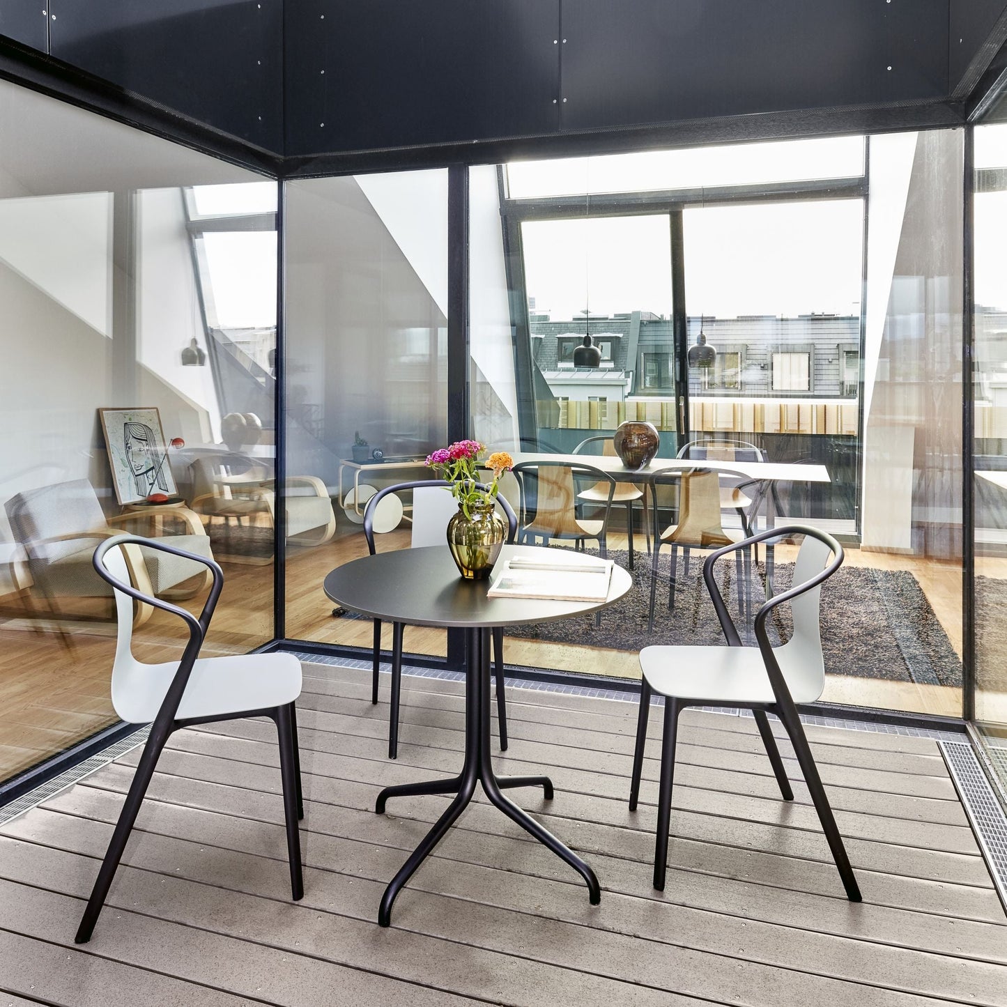 Vitra Belleville Table Bistrotisch rund oder eckig Indoor & Outdoor
