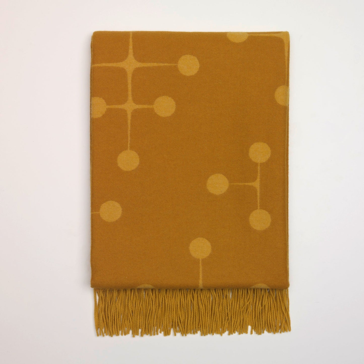Vitra Eames Wool Blanket Dot Pattern Wolldecke mustard gelb gepunktet