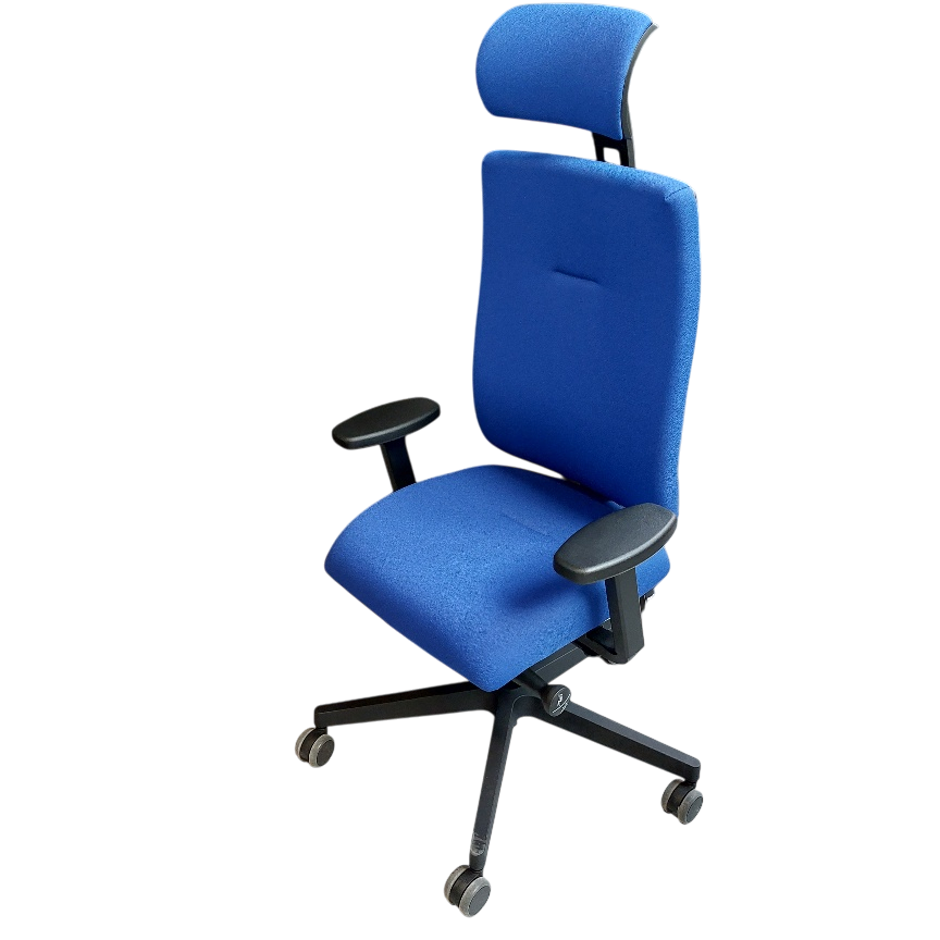Nowy Styl X-LINE SWIVEL CHAIR Drehstuhl mit Polsterrücken, Armlehnen und Kopfstütze