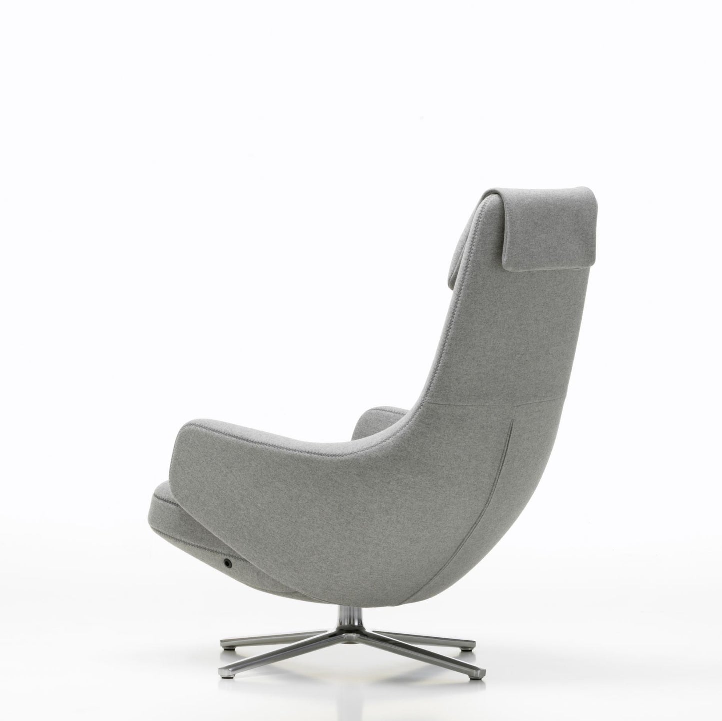 Vitra Repos Loungesessel drehbar mit Ottoman hoher Sessel & Hocker