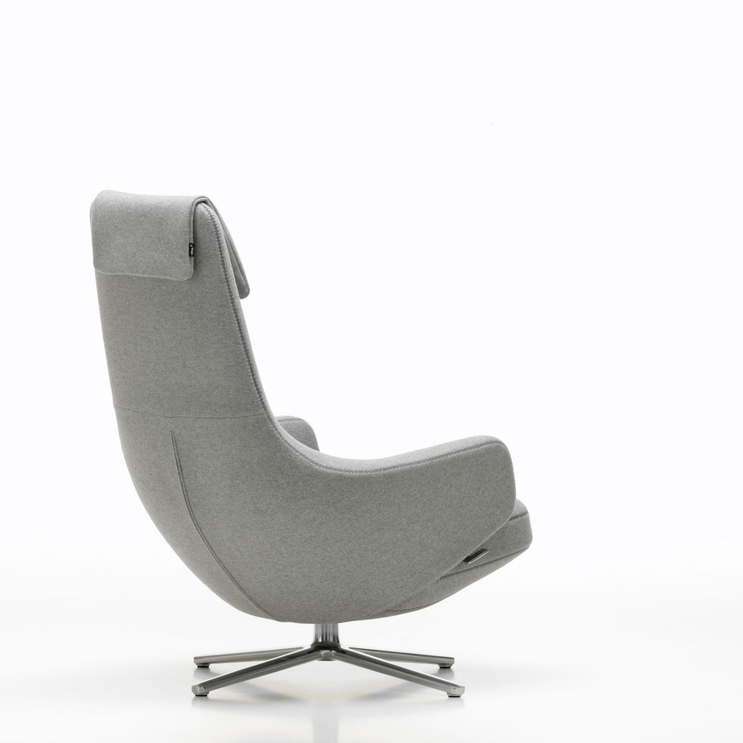 Vitra Repos Loungesessel drehbar mit Ottoman hoher Sessel & Hocker