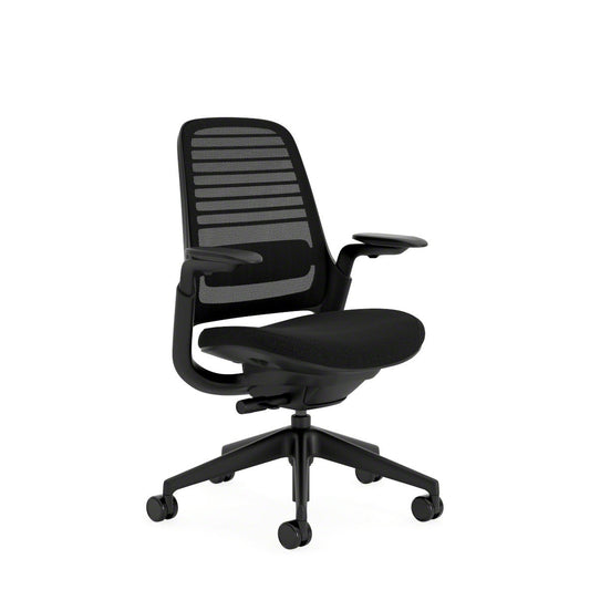 Steelcase Series 1 Bürostuhl Netzrücken & Armlehnen Bezug Atlantic - konfigurierbar