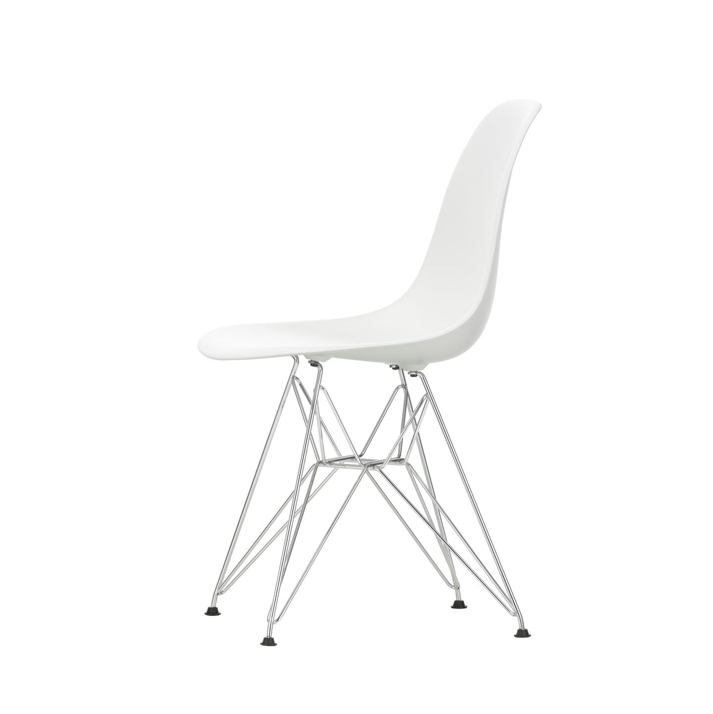 Vitra Eames Plastic Side Chair DSR RE Kunststoff Stuhl Gestell verchromt - Farbe wählbar