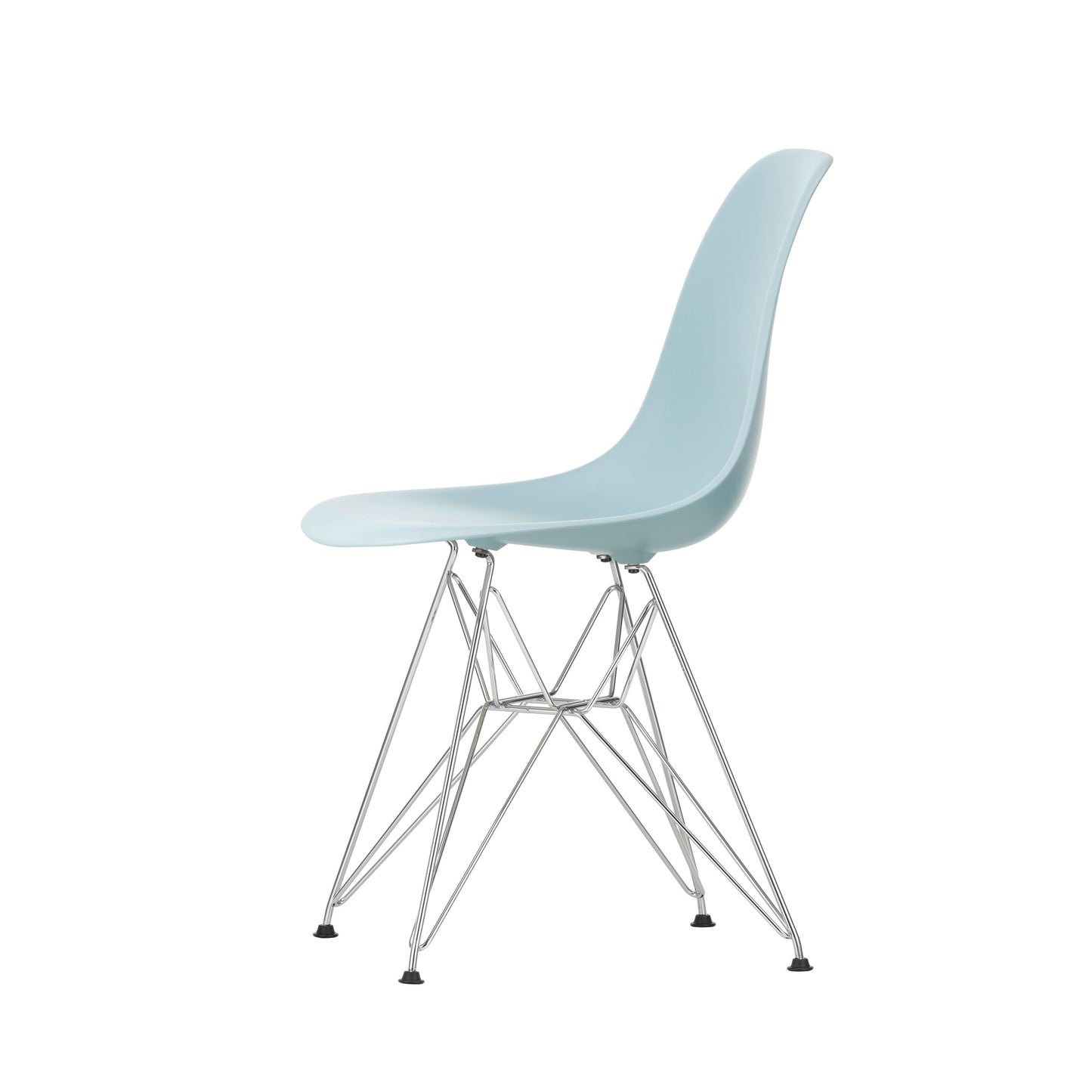 Vitra Eames Plastic Side Chair DSR RE Kunststoff Stuhl Gestell verchromt - Farbe wählbar