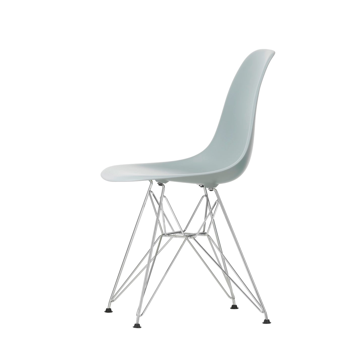 Vitra Eames Plastic Side Chair DSR RE Kunststoff Stuhl Gestell verchromt - Farbe wählbar