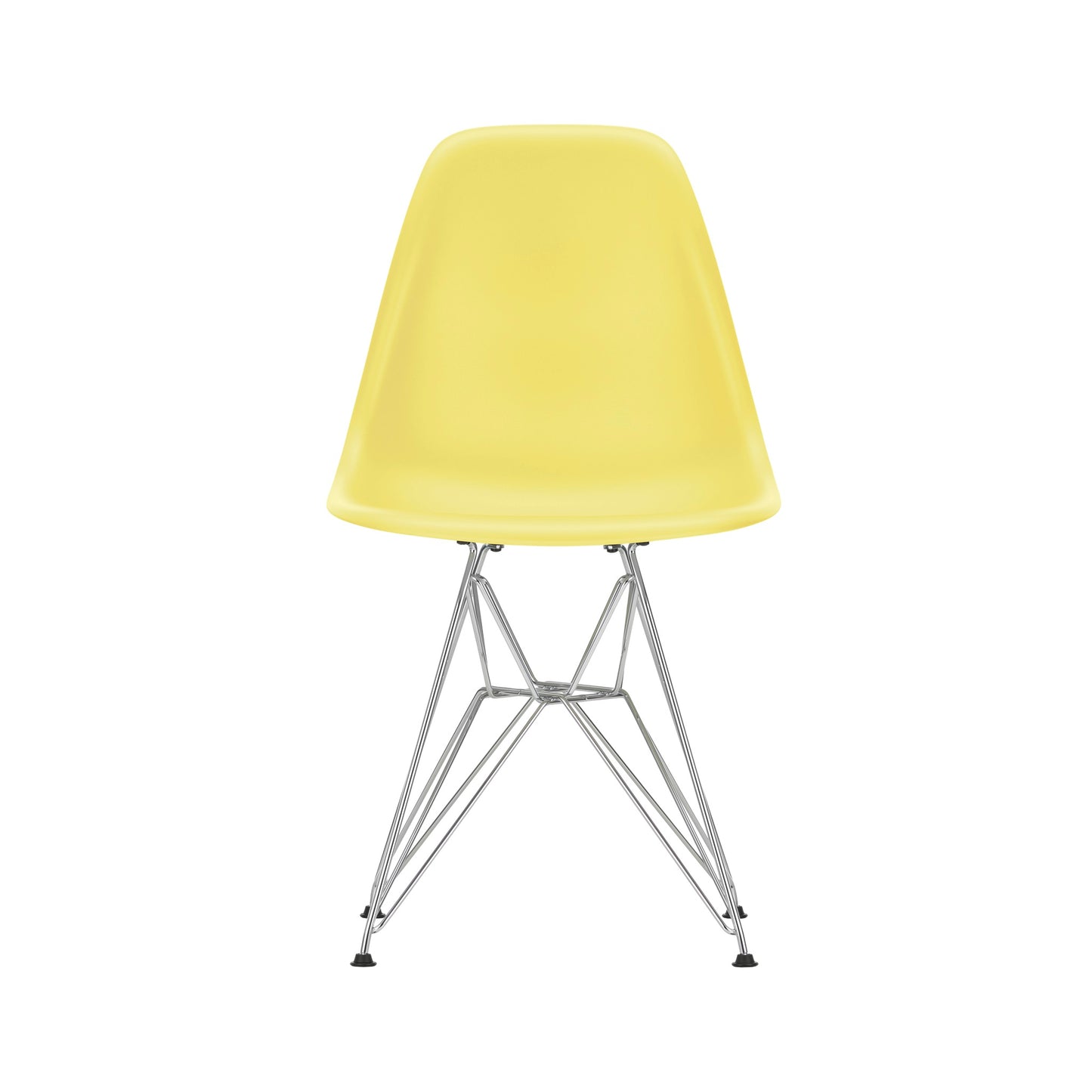 Vitra Eames Plastic Side Chair DSR RE Kunststoff Stuhl Gestell verchromt - Farbe wählbar