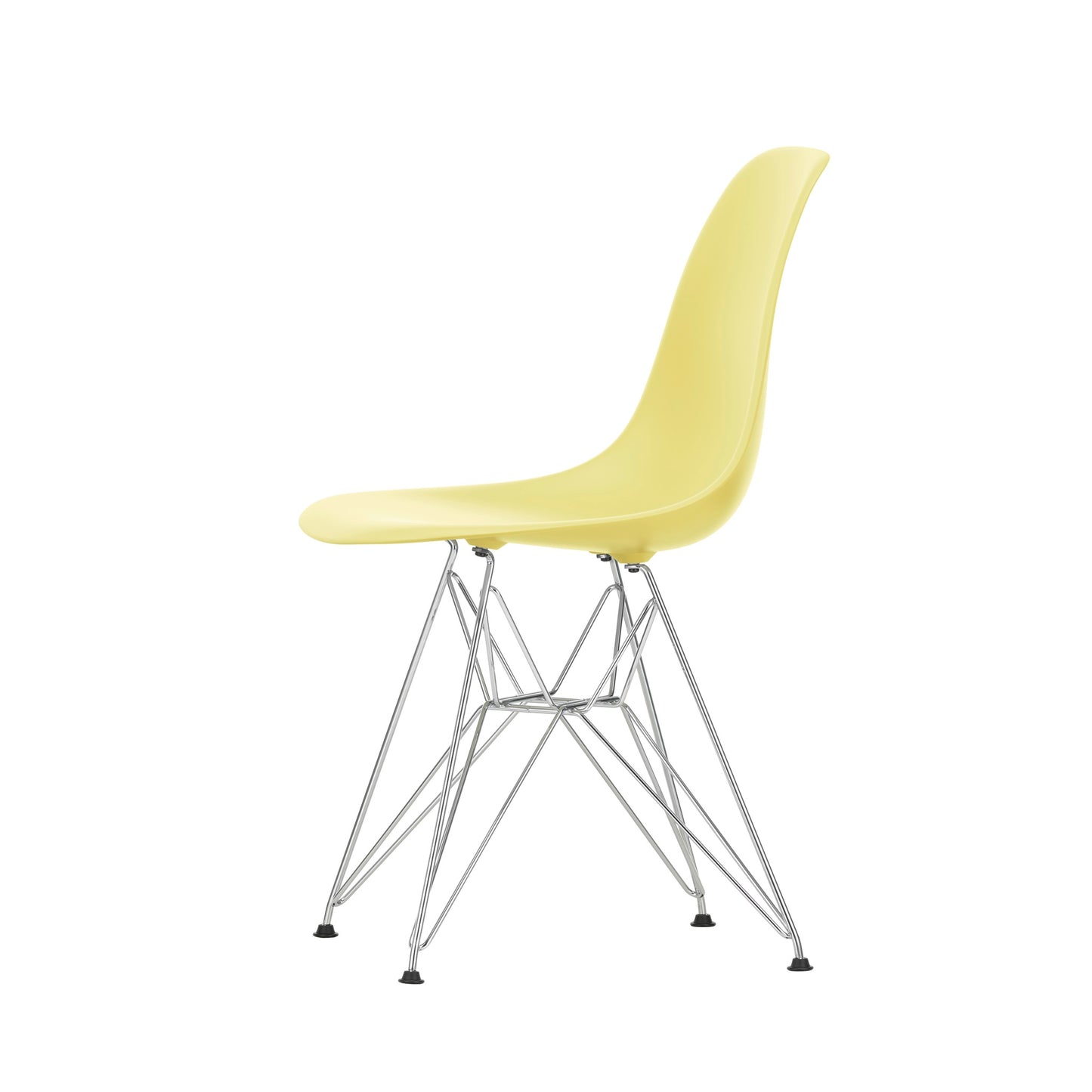 Vitra Eames Plastic Side Chair DSR RE Kunststoff Stuhl Gestell verchromt - Farbe wählbar