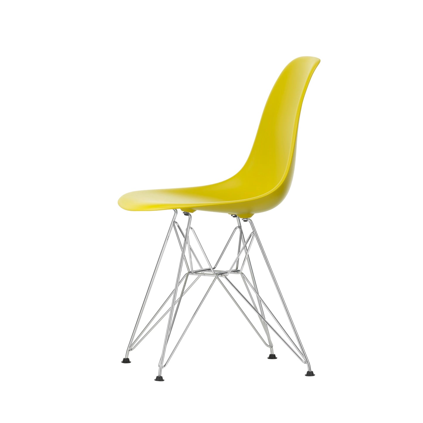 Vitra Eames Plastic Side Chair DSR RE Kunststoff Stuhl Gestell verchromt - Farbe wählbar