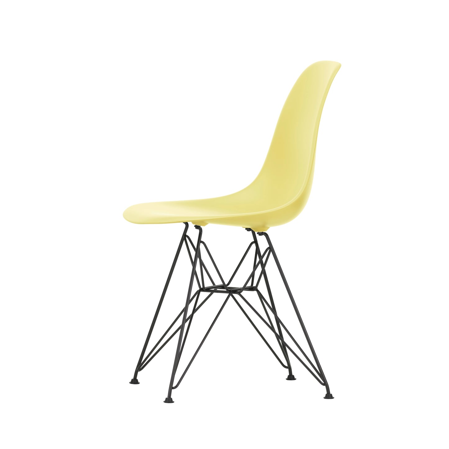 Vitra Eames Plastic Side Chair DSR RE Kunststoff Stuhl Gestell schwarz - Farbe wählbar