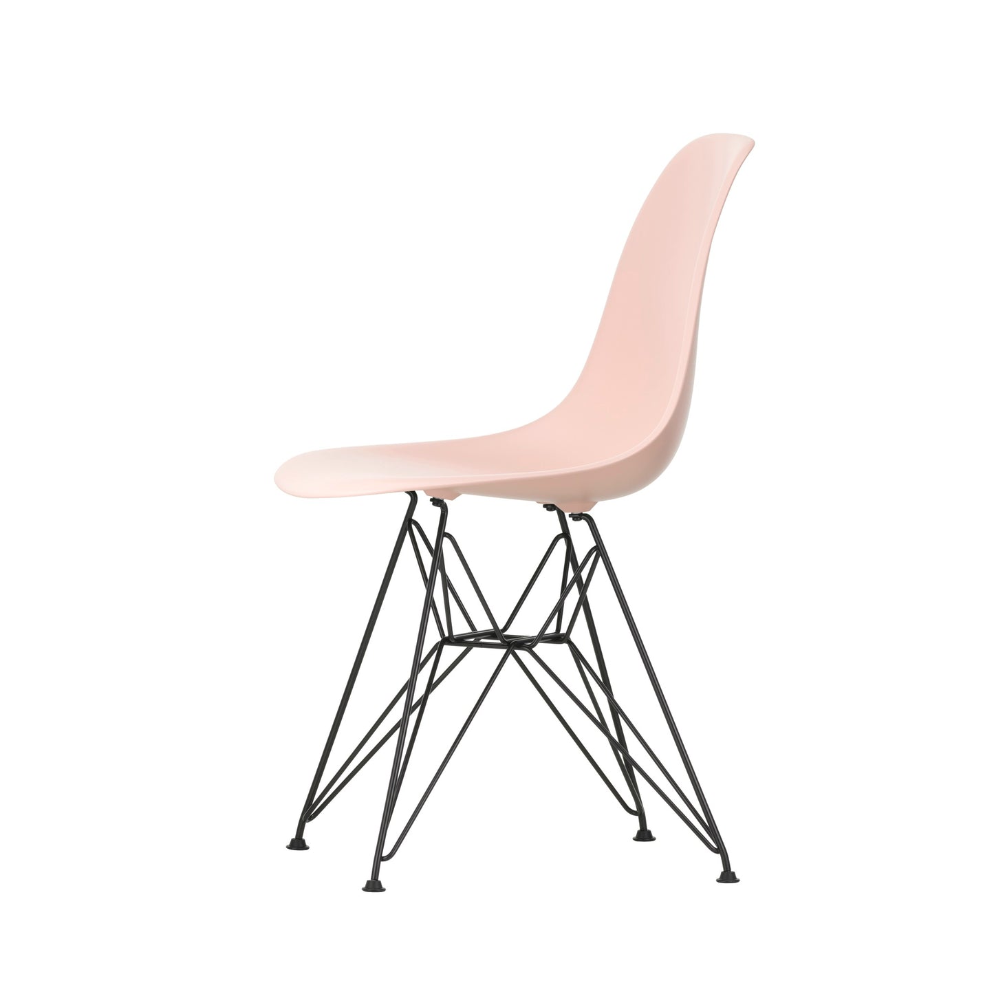 Vitra Eames Plastic Side Chair DSR RE Kunststoff Stuhl Gestell schwarz - Farbe wählbar
