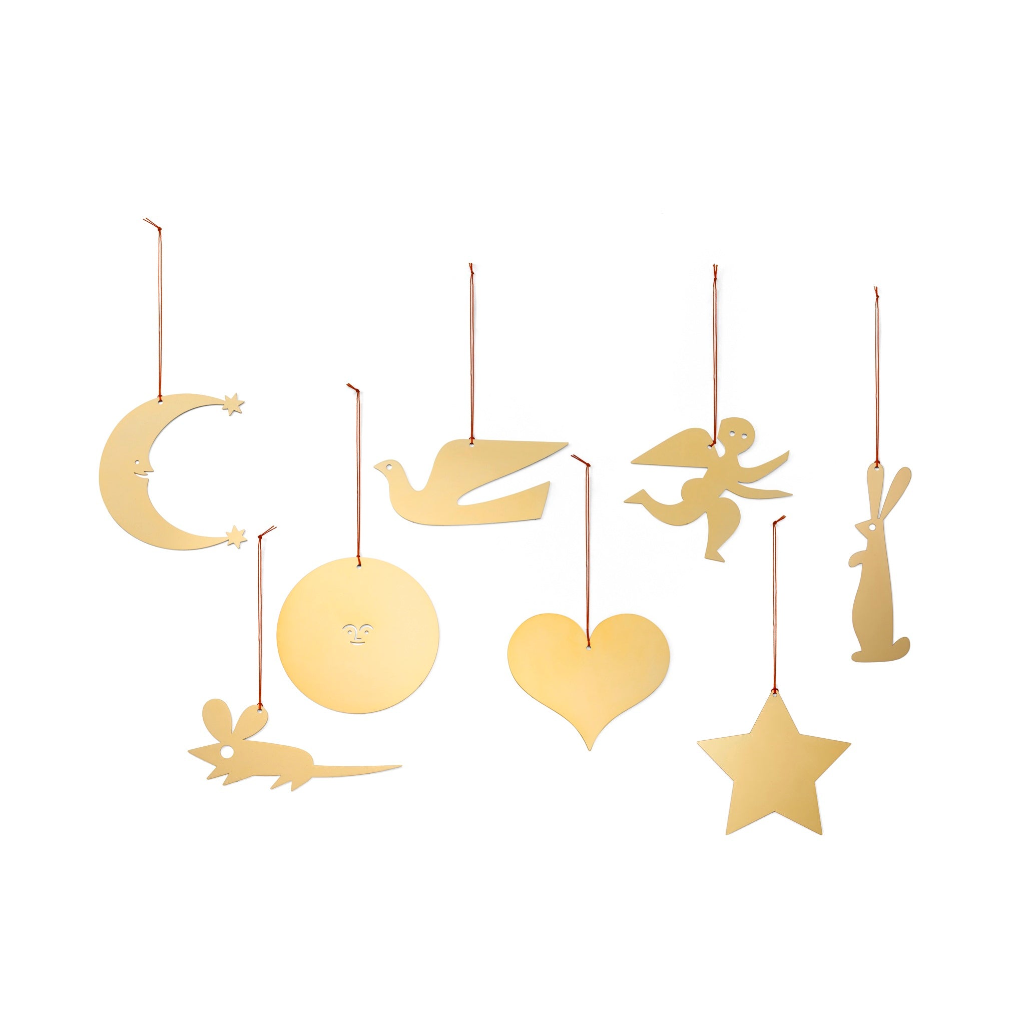 Vitra Girard Ornamente Dekoanhänger gold