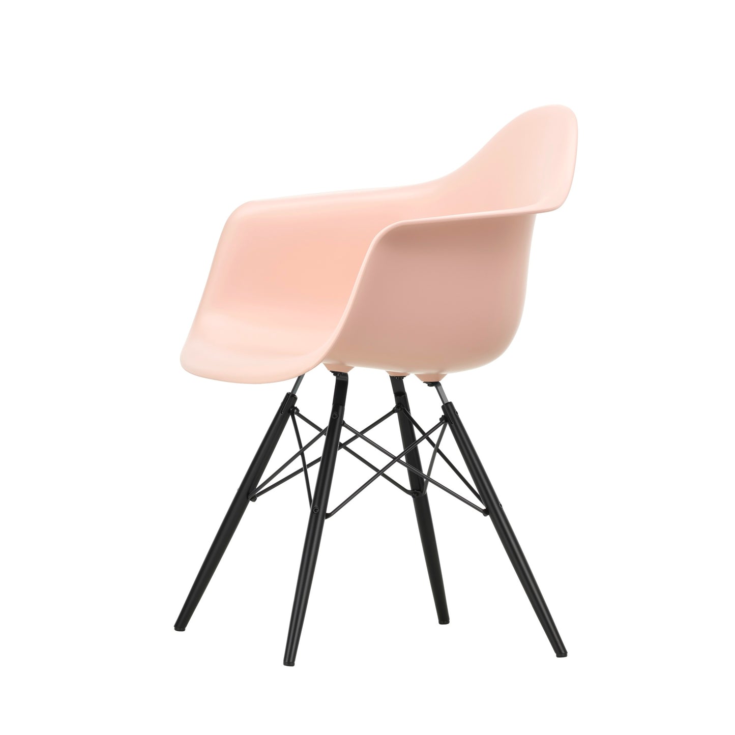 Vitra Eames Plastic Armchair DAW RE Ahorn schwarz Kunststoff  - Farbe wählbar