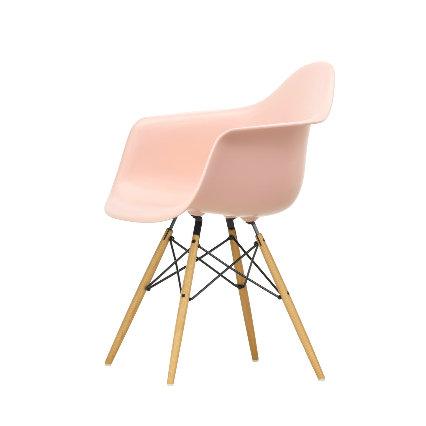 Vitra Eames Plastic Armchair DAW RE Esche honigfarben Kunststoff recycelt