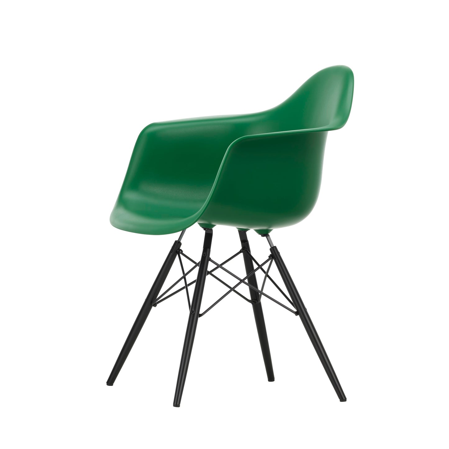 Vitra Eames Plastic Armchair DAW RE Ahorn schwarz Kunststoff  - Farbe wählbar