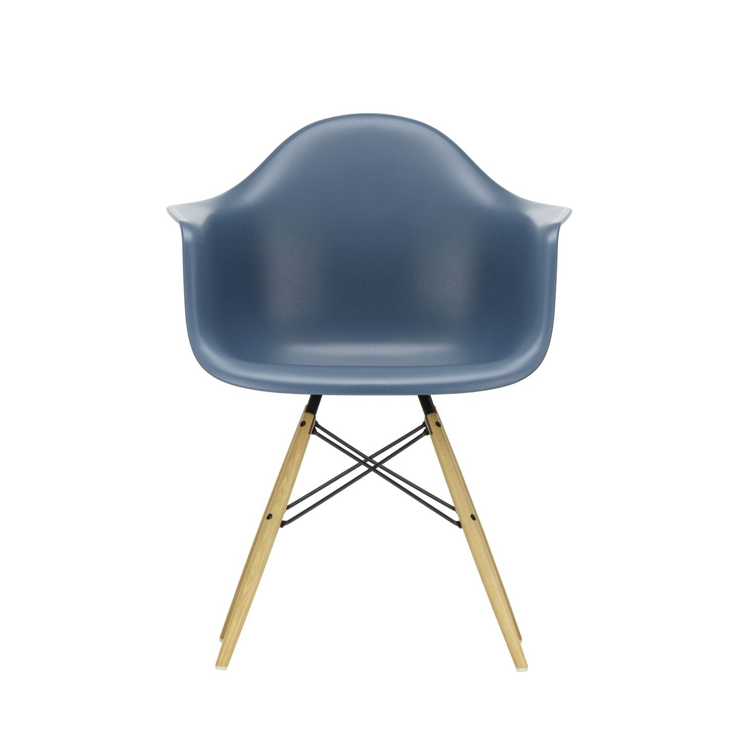 Vitra Eames Plastic Armchair DAW RE Esche honigfarben Kunststoff recycelt