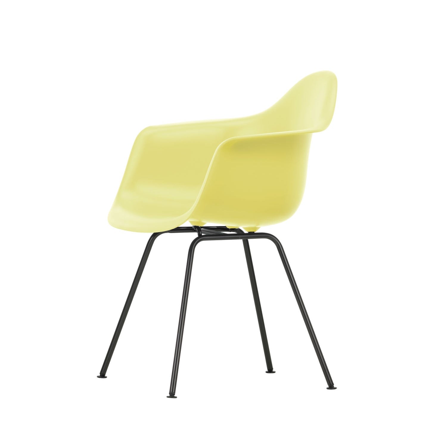 Vitra Eames Plastic Armchair DAX RE Stuhl mit Armlehne 4-Fuß pulverbeschichtet