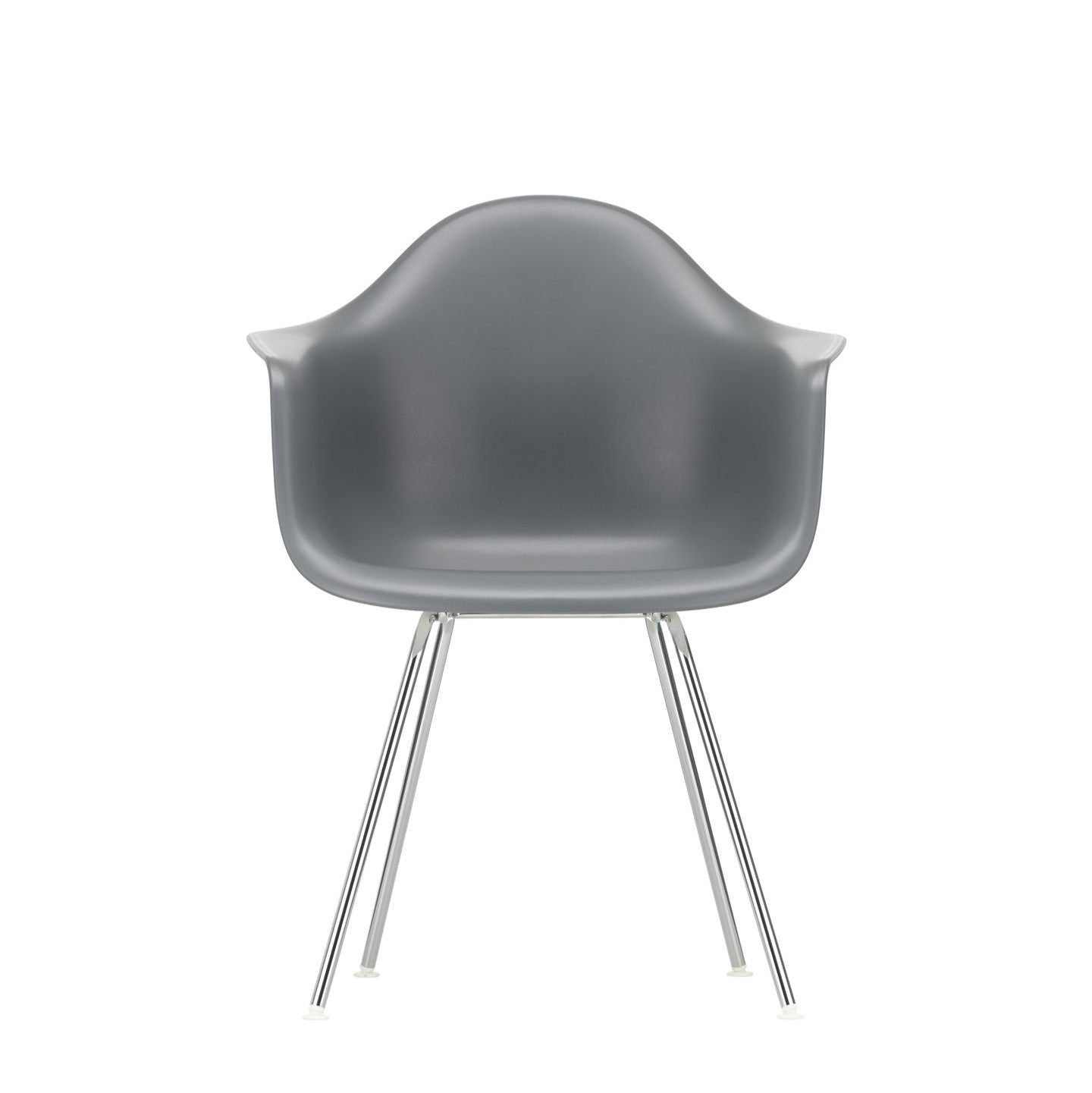 Vitra Eames Plastic Armchair DAX RE Stuhl mit Armlehne 4-Fuß chrom