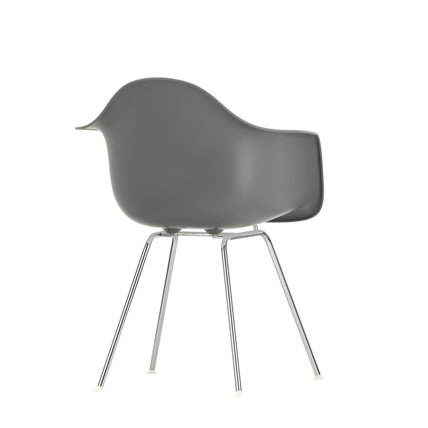 Vitra Eames Plastic Armchair DAX RE Stuhl mit Armlehne 4-Fuß chrom