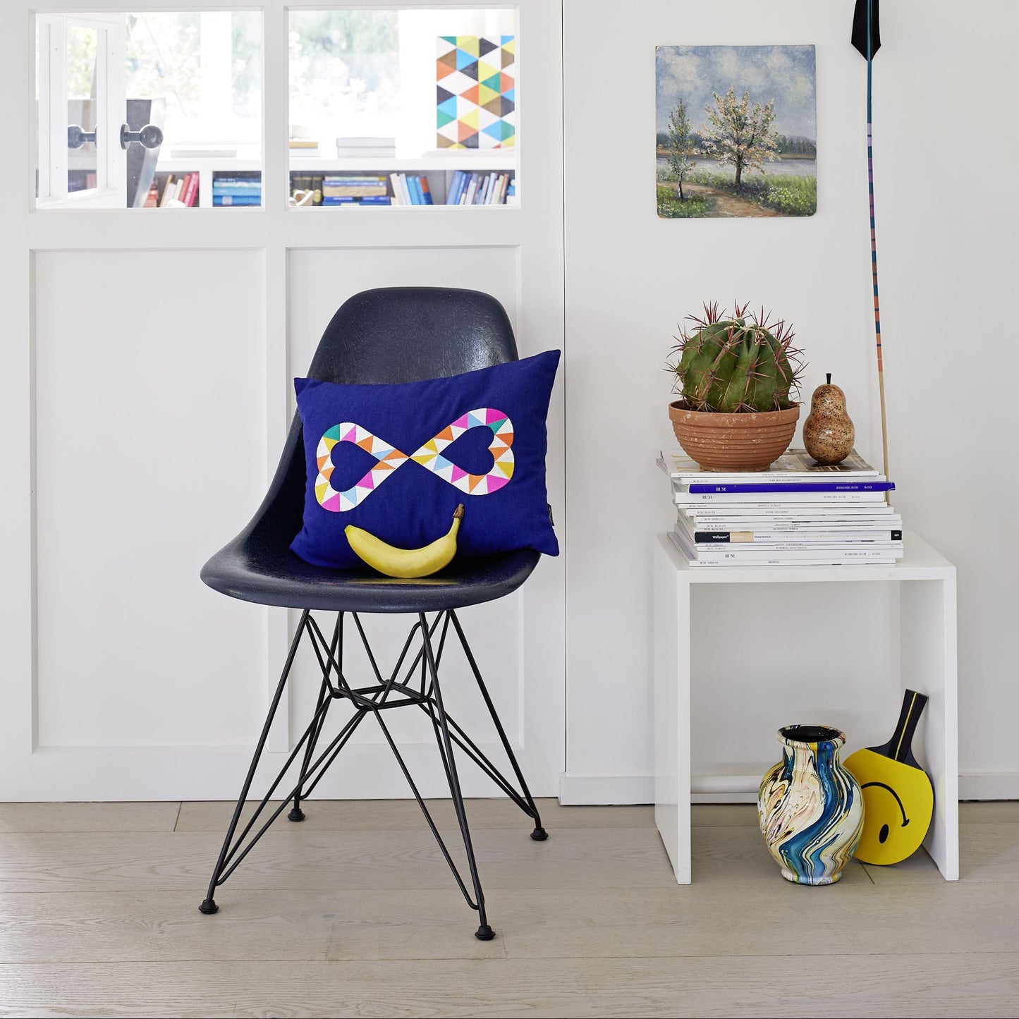 Vitra Embroidered Pillows Alexander Girard Designkissen 40 x 40/30cm bestickt