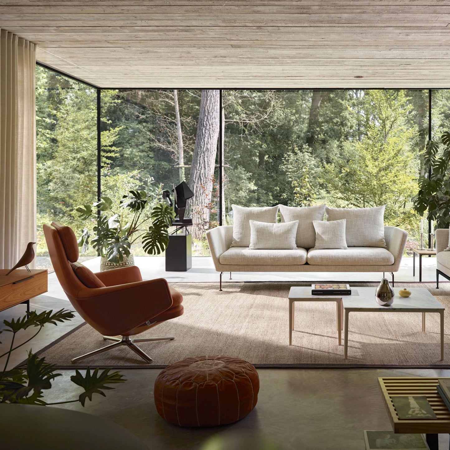 Vitra Grand Relax Loungesessel drehbar hoher Sessel einzeln Synchronmechanik