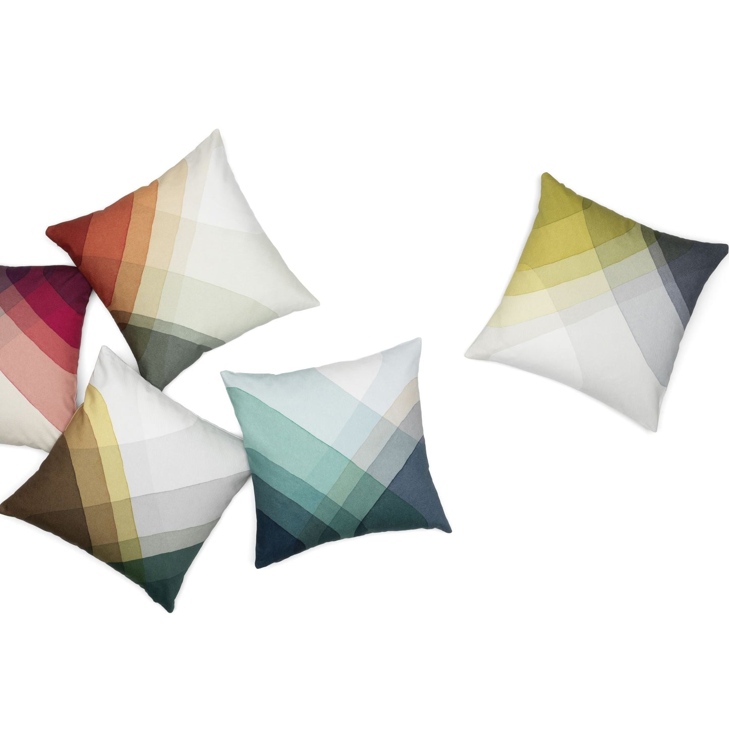 Vitra Herringbone Pillows Raw-Edges Zierkissen 40 x 40 cm mit Farbverlauf