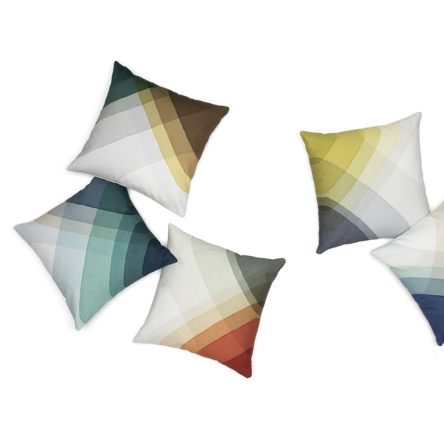 Vitra Herringbone Pillows Raw-Edges Zierkissen 40 x 40 cm mit Farbverlauf