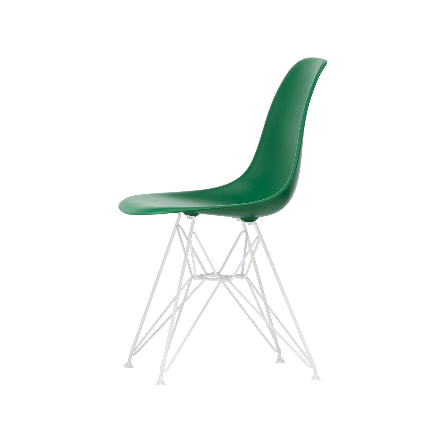 Vitra Eames Plastic Side Chair DSR RE Kunststoff Stuhl Gestell weiß - Farbe wählbar