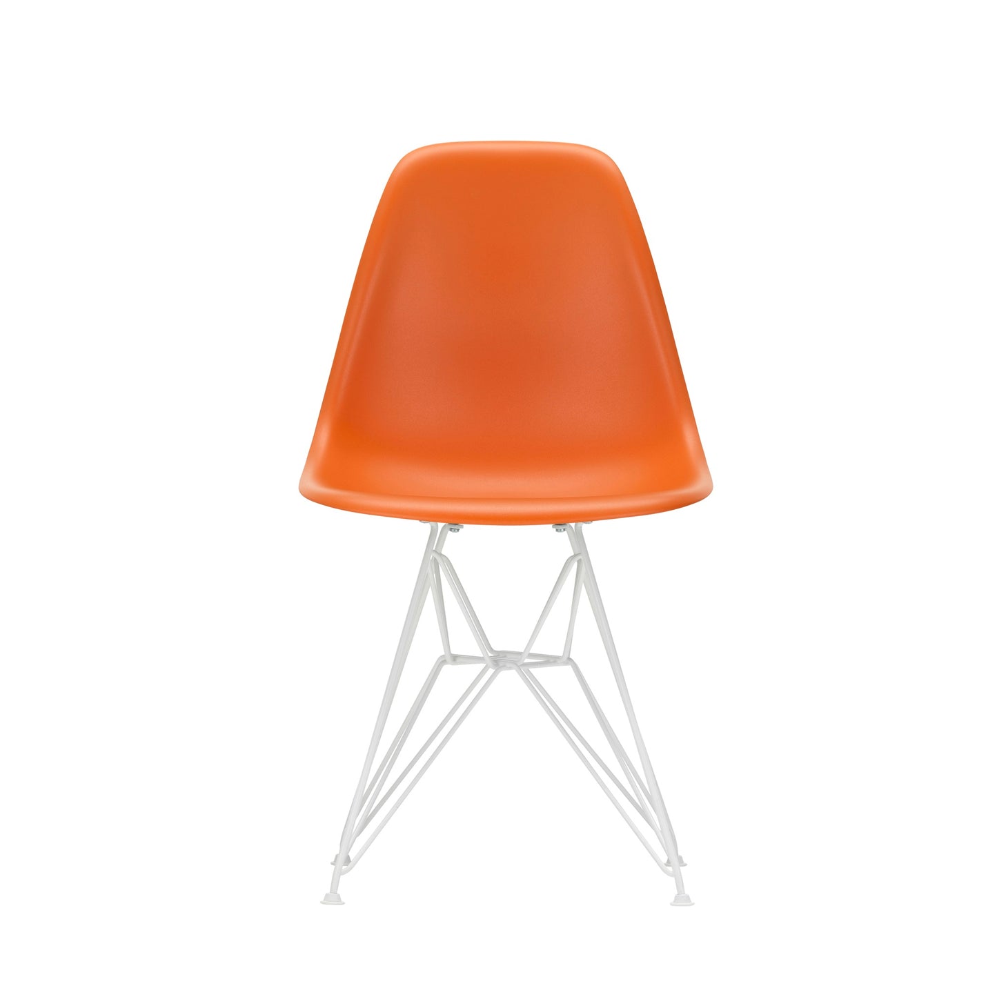 Vitra Eames Plastic Side Chair DSR RE Kunststoff Stuhl Gestell weiß - Farbe wählbar