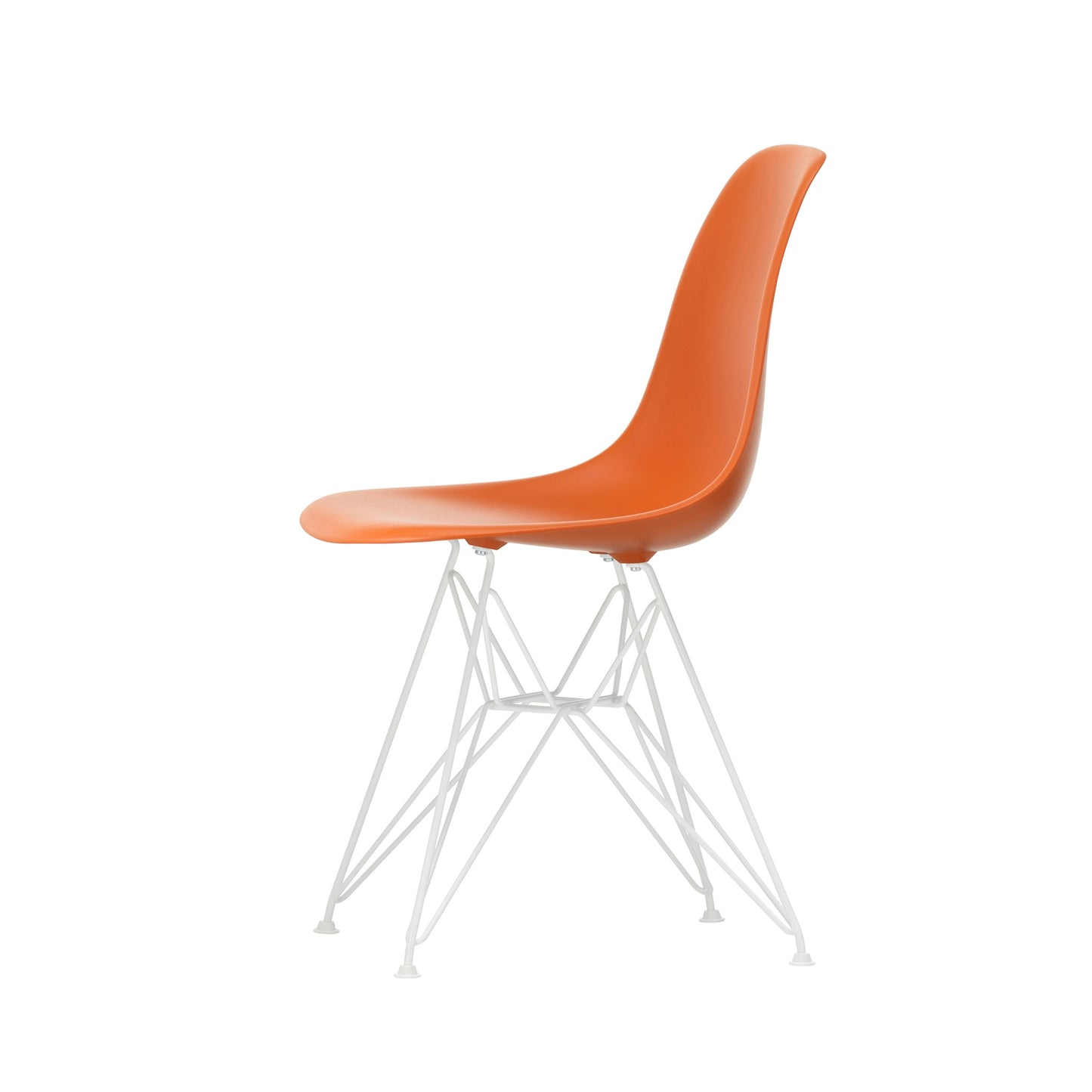 Vitra Eames Plastic Side Chair DSR RE Kunststoff Stuhl Gestell weiß - Farbe wählbar